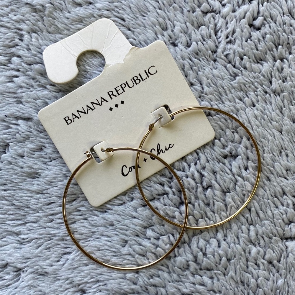 Banana Republic Big Hoop Earrings 60mm